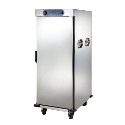 Porta di vetro commerciale del carretto elettrico del buffet di E-DBW-12B-21E doppia 24 carretti di scaldavivande di strati