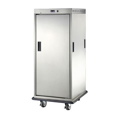 Porta di vetro commerciale del carretto elettrico del buffet di E-DBW-12B-21E doppia 24 carretti di scaldavivande di strati
