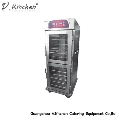 Porta di vetro commerciale del carretto elettrico del buffet di E-DBW-12B-21E doppia 24 carretti di scaldavivande di strati