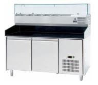 Contatore commerciale Chilier della pizza del congelatore della preparazione della pizza della pasta di acciaio inossidabile