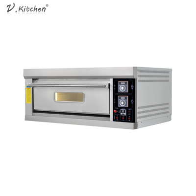 Gas Oven For Pizza della piattaforma di convezione 60kw del controsoffitto singolo