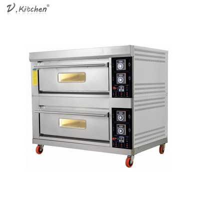 Gas Oven For Pizza della piattaforma di convezione 60kw del controsoffitto singolo