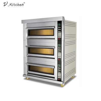 Piatti tripli della piattaforma sei della macchina del pane di acciaio inossidabile 180KW