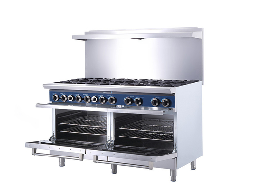 Bruciatore a 60 pollici 10-Open del ristorante della cucina del gas commerciale dell'attrezzatura