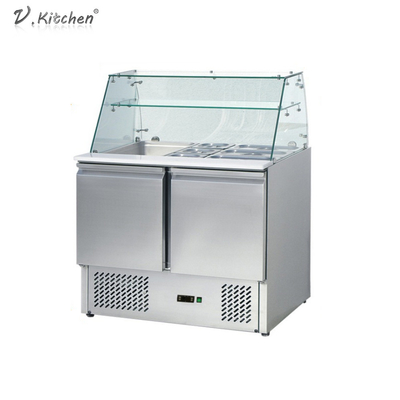refrigeratore commerciale di Counder delle porte dell'attrezzatura di refrigerazione 390L 3