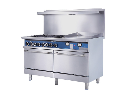 Bruciatore a 60 pollici 10-Open del ristorante della cucina del gas commerciale dell'attrezzatura