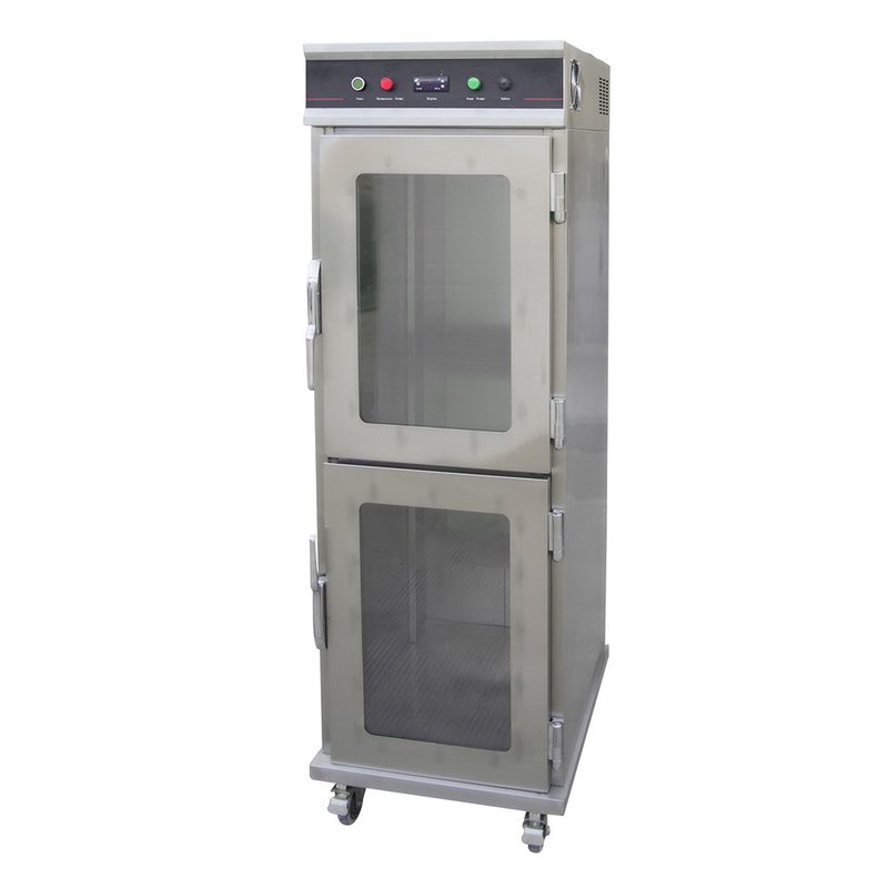 Porta commerciale 2-Glass del carretto più caldo elettrico di E-DBW-12B-21E 24 carretti di scaldavivande di strati