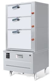 Stile cinese P-SC-3 che cucina il Governo del vapore dei frutti di mare del gas 3-Deck del vapore del riso della gamma