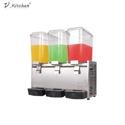 carro armato freddo Juice Dispenser della macchina 18L*3 tre della bevanda di 725x386x728mm